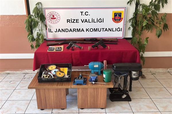 Rize'de silah kaçakçılığı operasyonu