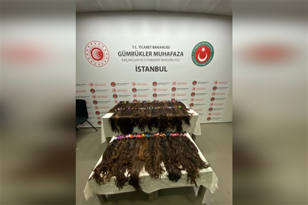 Sabiha Gökçen Havalimanı’nda 15 kilogram insan saçı ele geçirildi