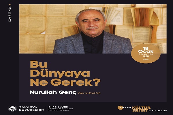 Sakarya'da kültür sanat etkinlikleri konferans ile devam edecek