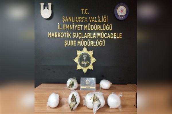 Şanlıurfa'da 14 kilo 250 gram uyuşturucu madde ele geçirildi