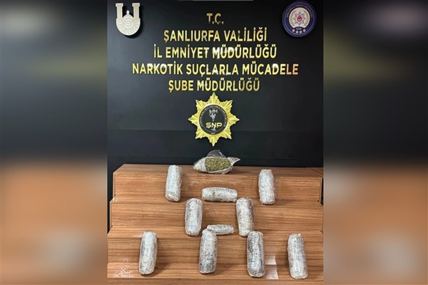 Şanlıurfa'da 19 kilo uyuşturucu ele geçirildi