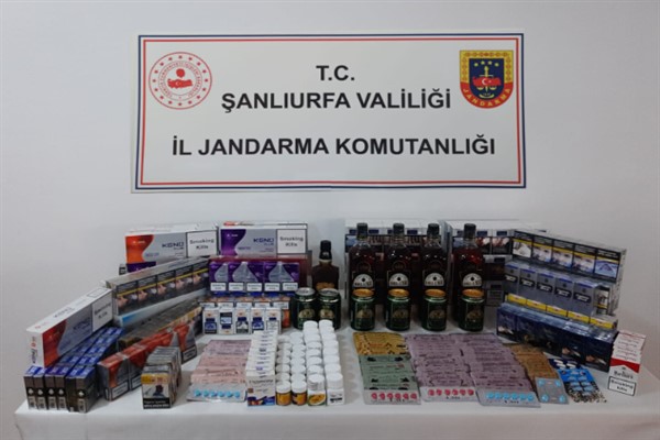 Şanlıurfa'da kaçak sigara ve uyuşturucu operasyonu