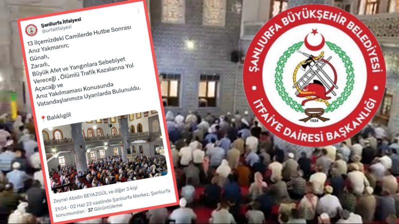 Şanlıurfa 'da tüm Camilerde 