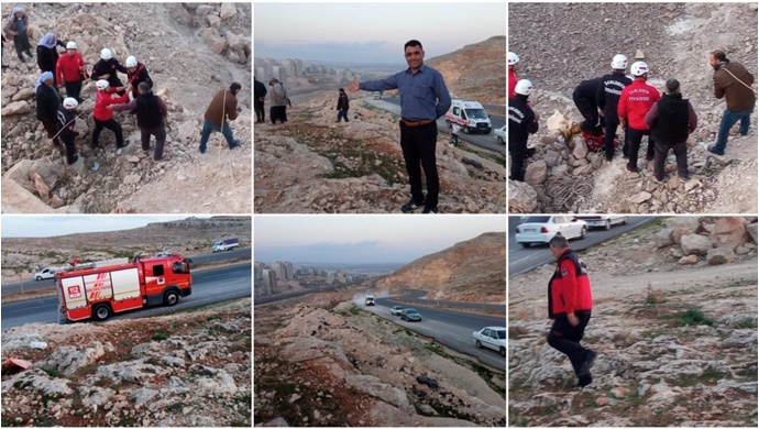 Şanlıurfa İtfaiyesinden Keçi Kurtarma Operasyonu