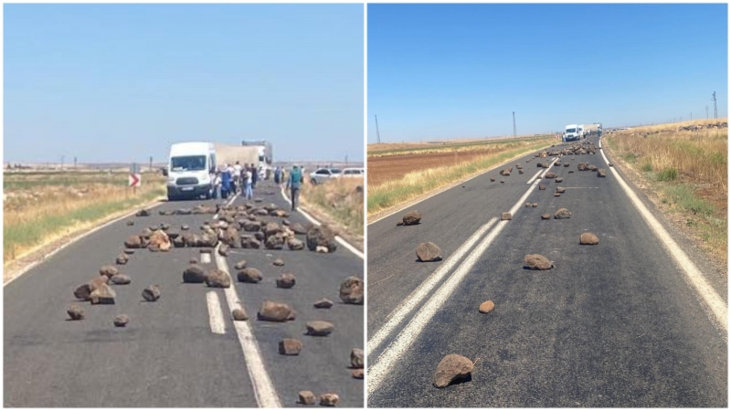 Şanlıurfa’da çiftçiler yine yol kapatıp eylem yaptı