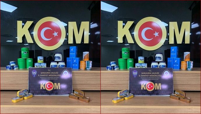 Şanlıurfa'da piyasa değeri bir milyon liralık kaçak ürün ele geçirildi