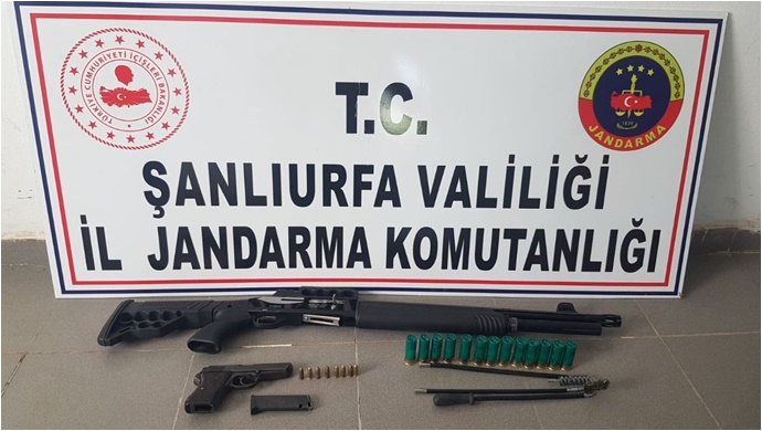 Şanlıurfa'da ruhsatsız silah ele geçirildi: 1 gözaltı