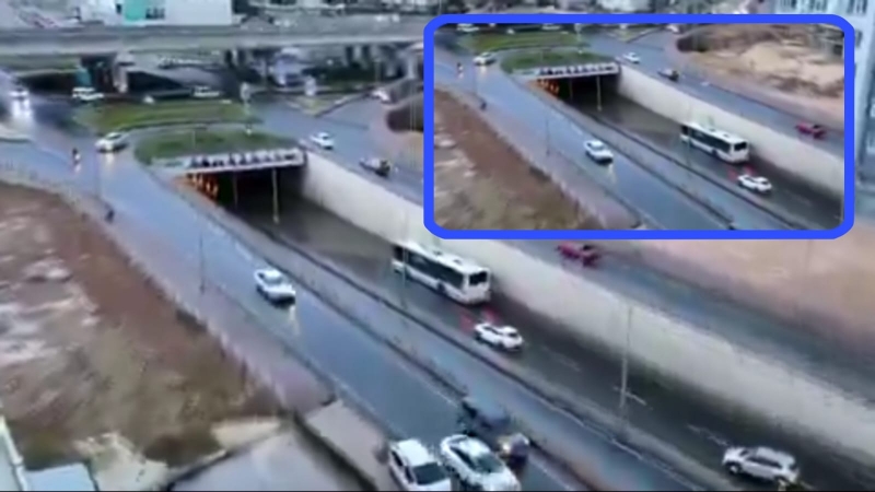 Şanlıurfa’da Sel Felaketi: Alt Geçidi Su Bastı, Yolcular Mahsur Kaldı-(VİDEO)