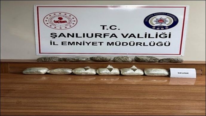 Şanlıurfa'da uyuşturucu operasyonu