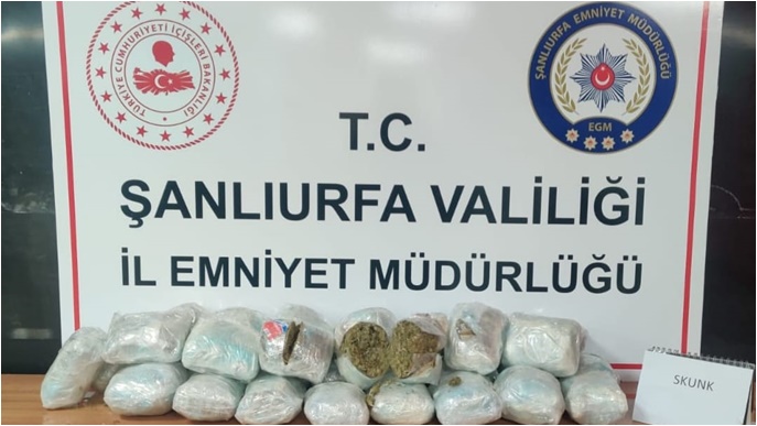 Şanlıurfa'da uyuşturucu operasyonu