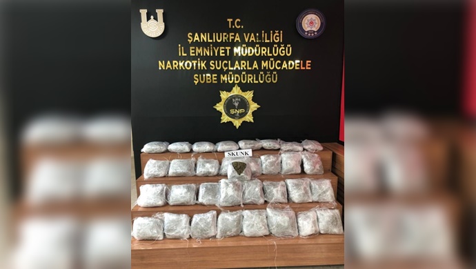 Şanlıurfa'da uyuşturucu operasyonu