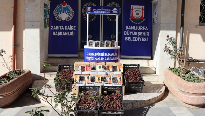 Şanlıurfa’da Zabıtalar 6 Ton Küflenmiş Hurma Ele Geçirdi-(VİDEO)