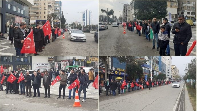 Şanlıurfa'dan İsrail'e yönelik protestolar sürüyor