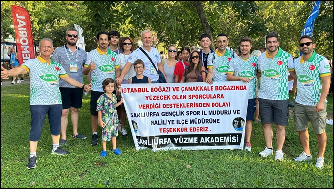 Şanlıurfalı Yüzücülerden Boğaz'da Büyük Başarı