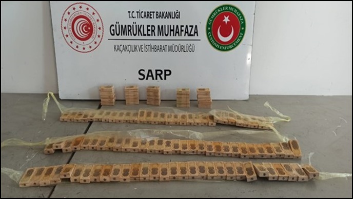 Sarp Sınır Kapısı'nda kaçak bal operasyonu