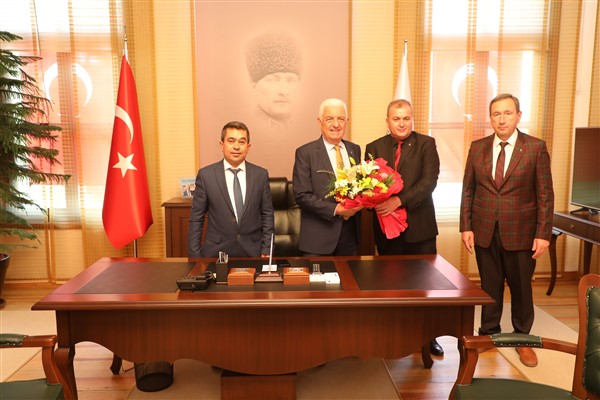 Şoförler Odası Başkanlarından Başkan Gürün’e teşekkür ziyareti 
