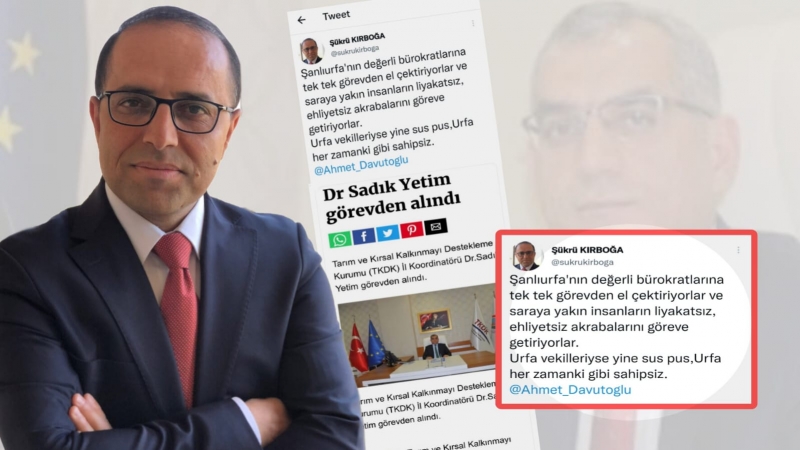 Şükrü Kırboğa :Urfa her zamanki gibi sahipsiz