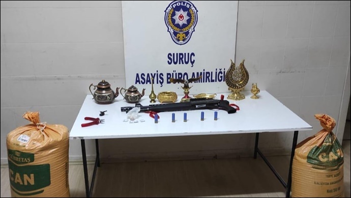 Suruç'ta Buğday Hırsızlarına Polis Baskını