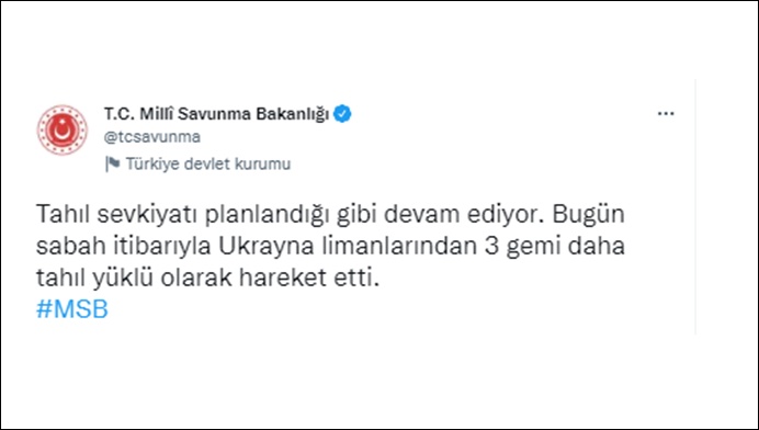 Tahıl sevkiyatı sürüyor