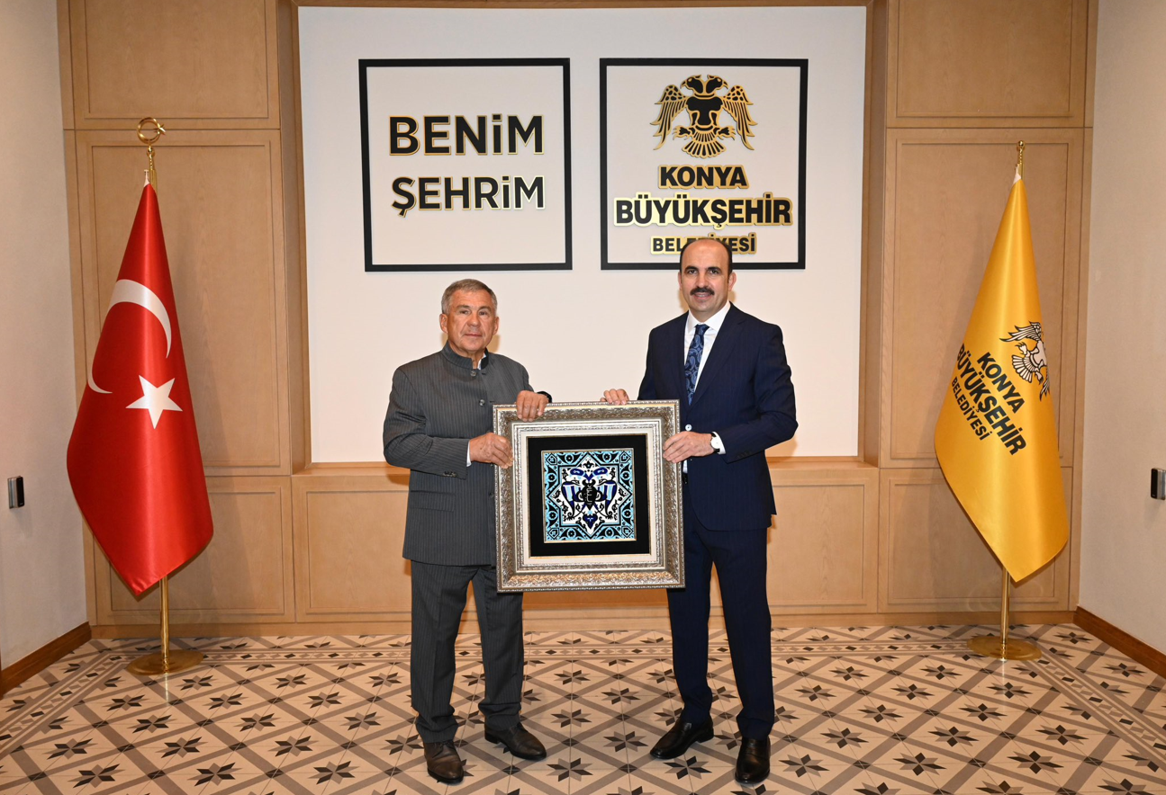 Tataristan Cumhuriyeti Cumhurbaşkanı Minnihanov’dan Başkan Altay’a ziyaret