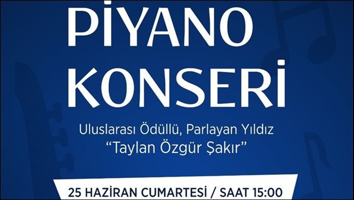 Taylan Özgür Şakır,Piyano konseri ile Şanlıurfalılarla buluşacak