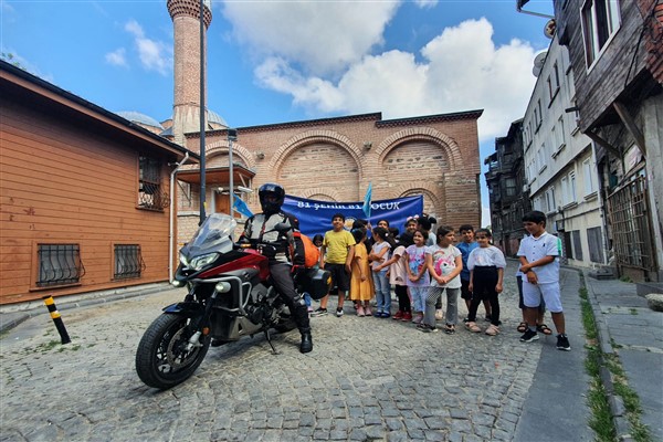 TEGV’li çocuklar için motosikletiyle 6 bin kilometre yol katetti