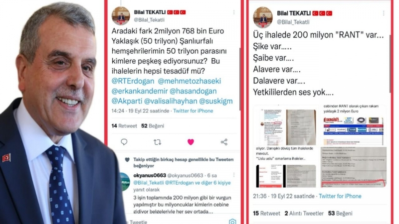 Tekatlı:'Üç ihalede 200 milyon 