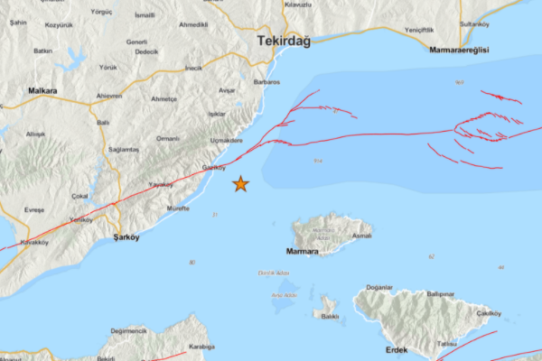 Tekirdağ'da deprem