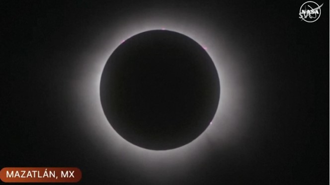 Total solar eclipse in North America
