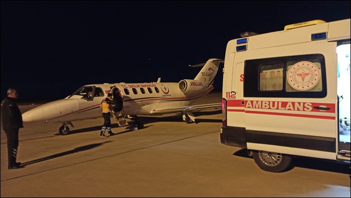 Uçak Ambulans Şanlıurfa’dan Kalp Nakli İçin Havalandı