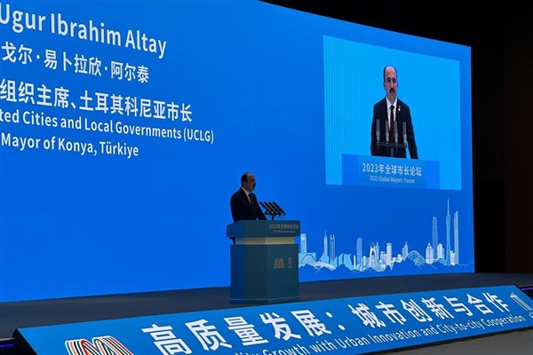 UCLG Başkan Altay Çin’de dünya belediyelerine seslendi