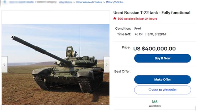 Ukraynalılar, Rus tanklarını satıyor