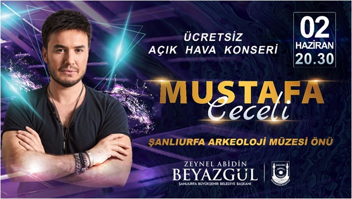 Ünlü sanatçı Mustafa Ceceli, Şanlıurfalılarla buluşacak