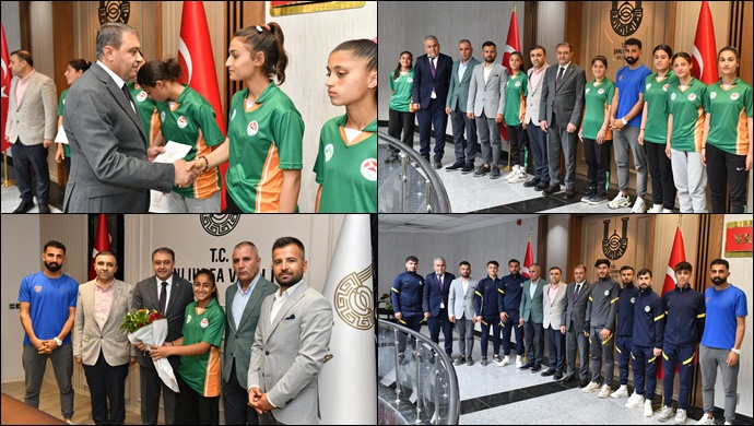 Vali Şıldak Milli Sporcuları Kutladı