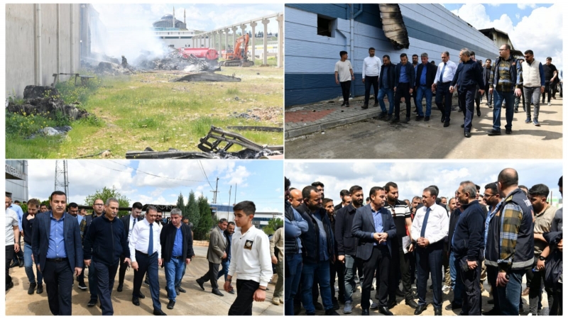 Vali Şıldak Yangının Yaşandığı Fabrikada
