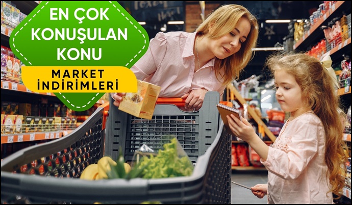 Vatandaşın gözü market indirimlerinde!