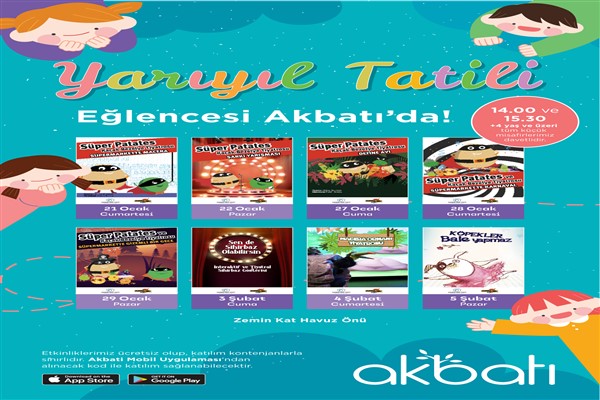 Yarıyıl tatiline özel etkinlikler Akbatı’da