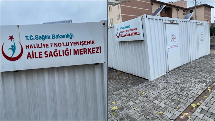 Yenişehir'deki konteynerde  sağlık hizmetine vatandaşlardan tepki!