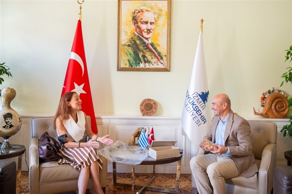 Yunanistan İzmir Başkonsolosu’ndan Başkan Soyer’e veda ziyareti